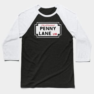 Vintage Penny Lane Street Sign Baseball T-Shirt